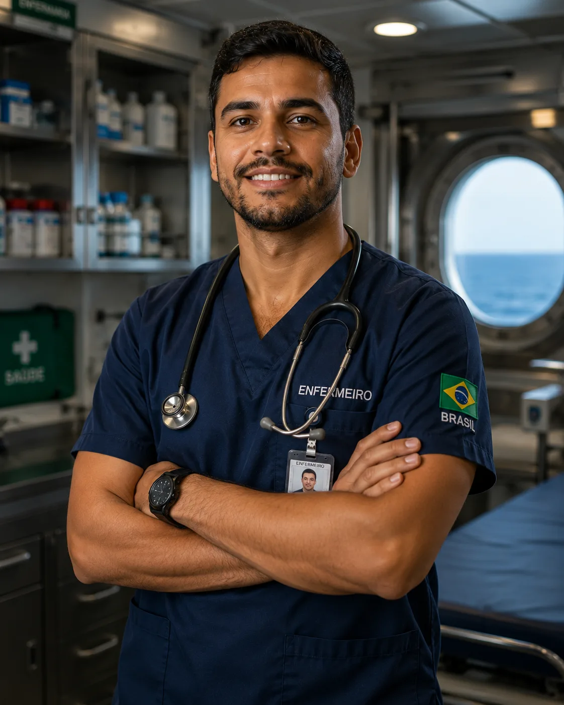Enfermagem embarcada: como enfermeiro e auxiliar de saúde entram pelo CAAQ-CT/S