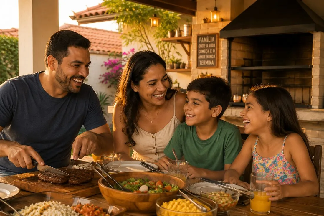 Metade do ano em casa com a família